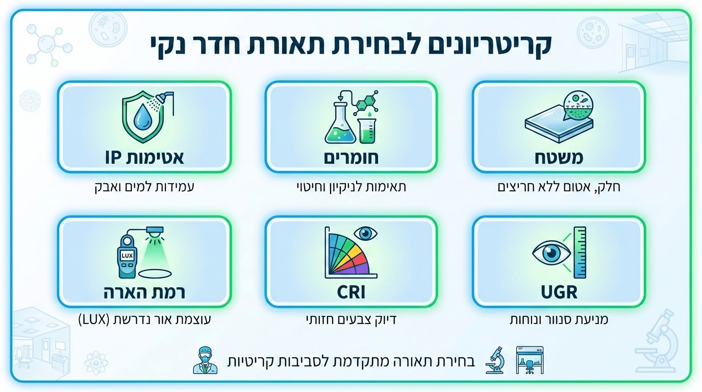 תאורה לחדרים נקיים: כל מה שצריך לדעת על תאורת LED אנטי בקטריאלית ו-ULPA