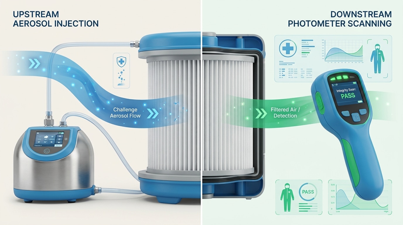 בדיקת HEPA integrity: מדריך מקיף לבדיקות DOP, PAO ו-Scan